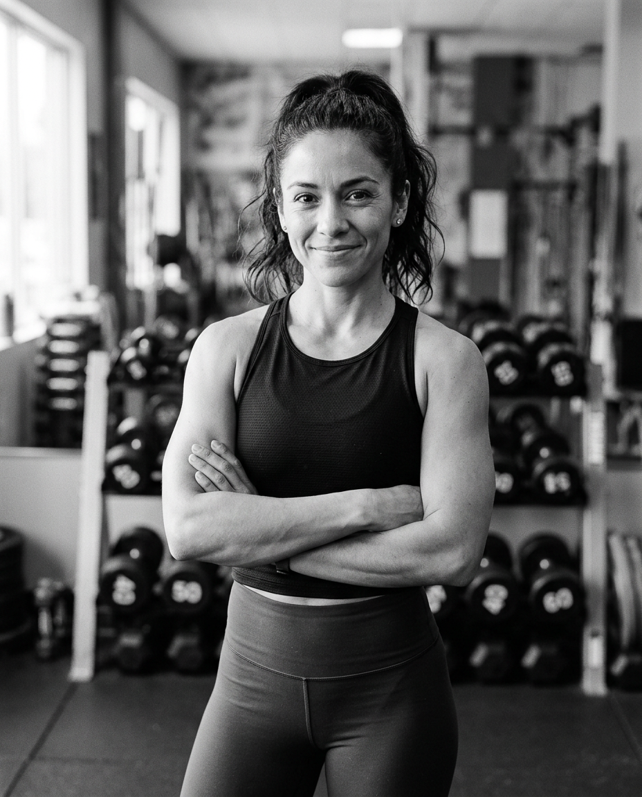 Retrato de Agustina Rojas en el gimnasio